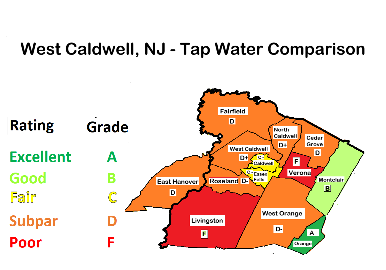 West Caldwell Regional Water Quality Map