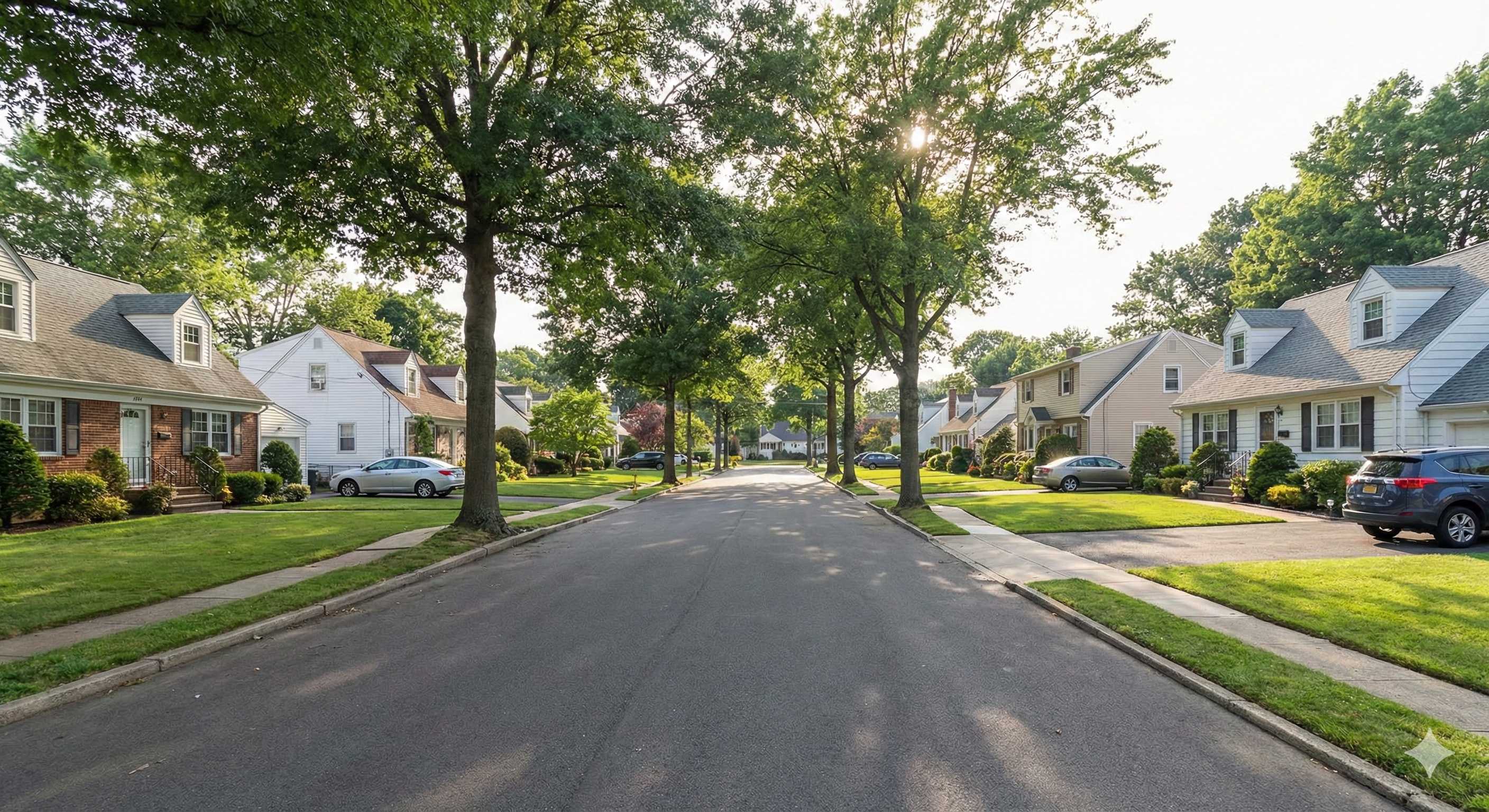 Residential neighborhood in Linden, NJ