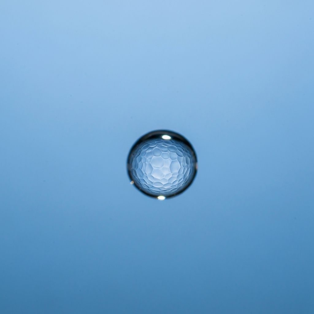 Water droplet macro photography